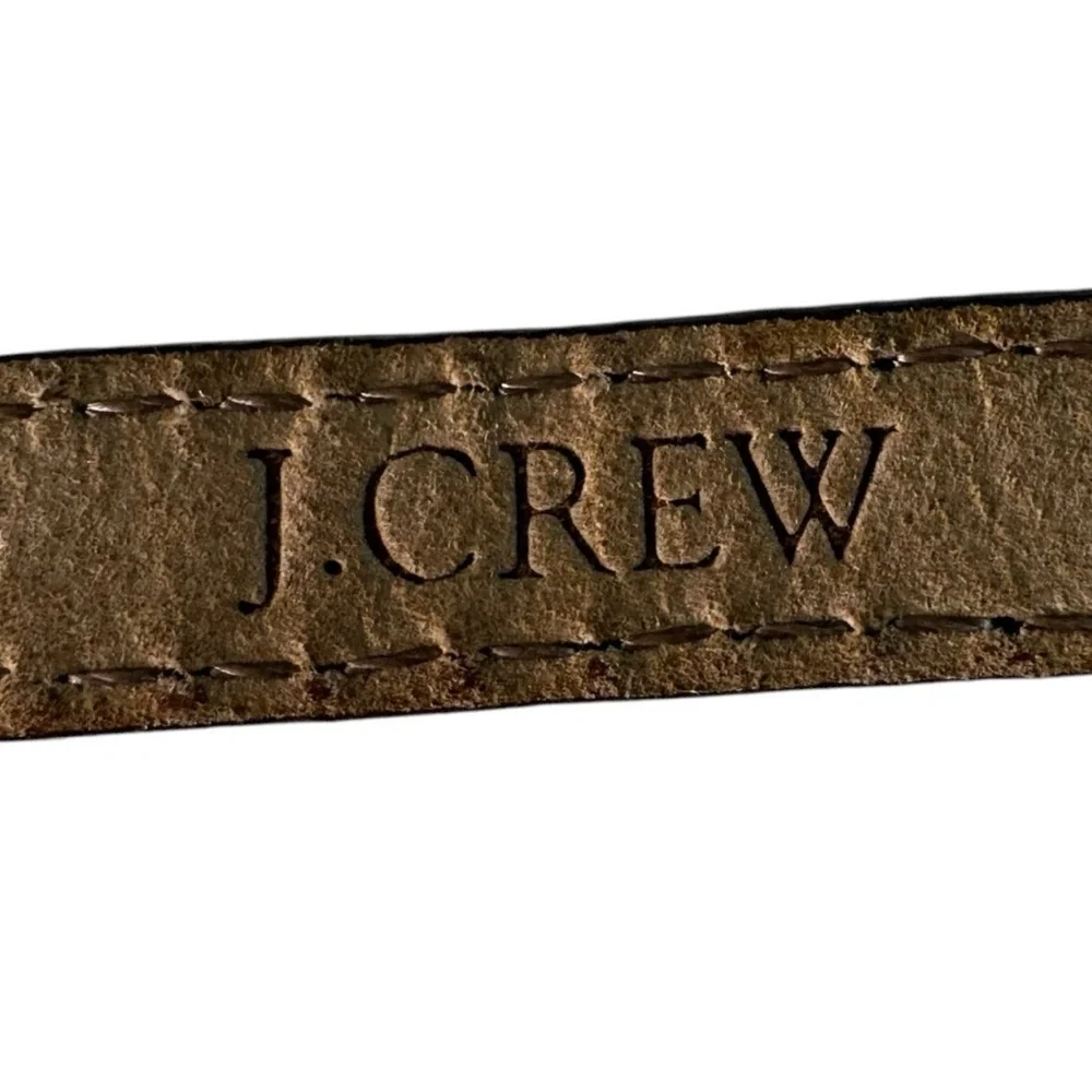 J Crew Y2K Genuine Leather Snakeskin Print Skinny Belt Small - Picture 5 of 6
